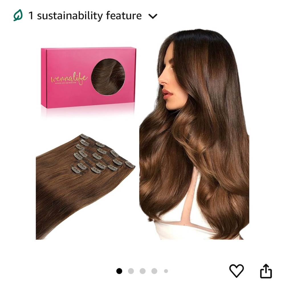 Brand Wennalife
Color #4 Chocolate Brown
Human Hair
Extension Length 20 In.